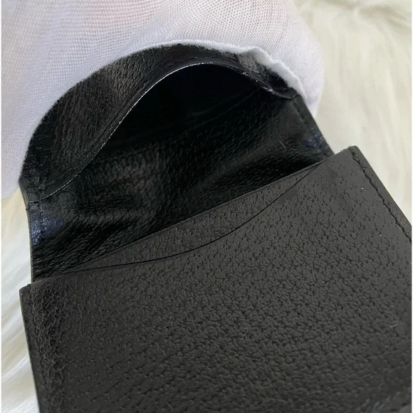 GUCCI GG Marmont Black Leather Card Case EUC Unisex Authenticity Guaranteed - Picture 13 of 13